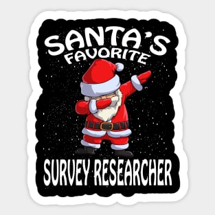 Santas Favorite Survey Researcher Christmas Sticker